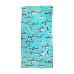 Bath Towel Shark Blue