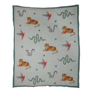 Throw Organic Cotton Rainforest