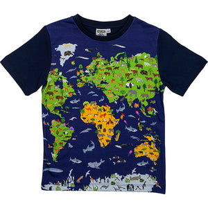 T-shirt World Map 4-5 Years